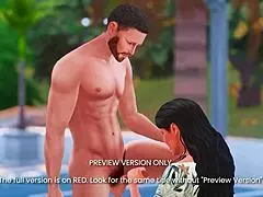 Courtside passion in 3D hentai.