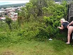 Public Park Camera Catches Couple Banging Hard Outdoors in Doggystyle