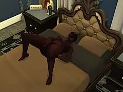 Demi rubs one out in anime hentai style