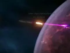 Whoa, D.Va heads into this wild space adventure on a mission with monsters and group action