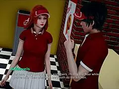 my bully turns lover with big tits in cartoon