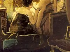 vintage erotic art from retro anime cartoon with antique hentai vibes 😏