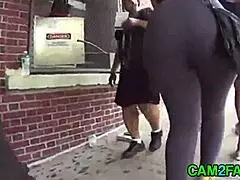 Watch this ass orgasm voyeur style 😍