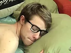 Beautiful twinks release cumshot in gay twink action