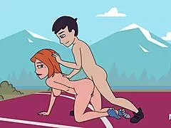 Desperate Anime Blowjob on Train