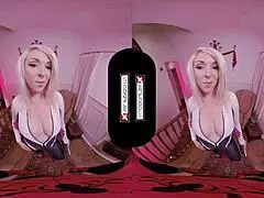 Spider Gwen Blows Your Mind with Her Mouth and Pussy in VR!