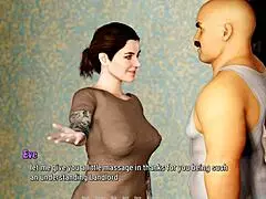 Tales from the Deep: Eve 3 Shows Milf in Fishnets Giving Rough Handjob to Neighbor