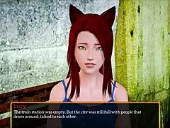 i explore my new family in this erotic cartoon game