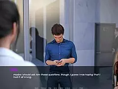 kate gets groped in an upskirt hentai game outdoors