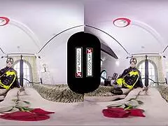 batgirl cosplay slut wants to fuck you silly in vr goggles 😈