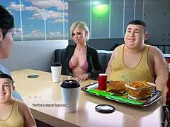 Apocalust 5 - Milf Upskirt Reveal in Hot Cartoon Game Scene