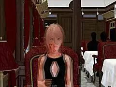 In my new family, the blonde and redhead sisters explore their small tits together.