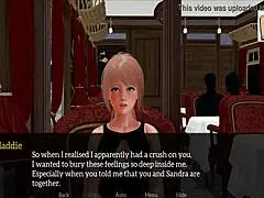 In my new family, the blonde and redhead sisters explore their small tits together.