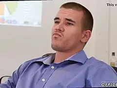 Sex climax in gay porn video on Pantsless Friday