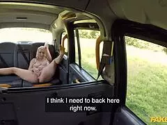British Blonde Candy Banks Demonstrates Impressive Flexibility in Fake Taxi Setting