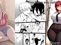 Chainsaw man makima and denji in bondage fun