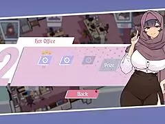 My boss teases me with her massive tits in this tsundere milf hentai game.