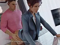 Boss seduced by janitor's big cock in office