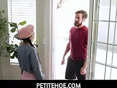 tiny neighbor Kimmy Kim fits it all in somehow