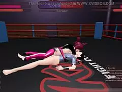 i fight in the ring with hard pegging sex as a slutty bunnygirl in this hentai game