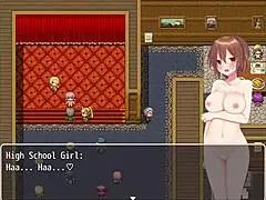 girl reincarnates naked in another world, exploring public outdoor nudity with big tits and ass.