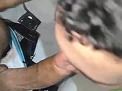 Muscular Black Bodybuilder Gets Greedy Blowjob