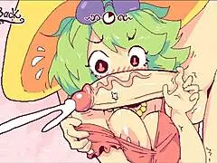 futanari customers flash boobs for cumshots