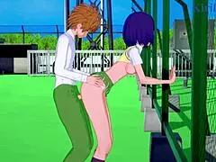 In this hentai, Lala and Haruna have intense sex with Rito Yuki, ending in creampie