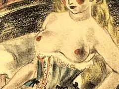 Vintage Erotic Drawings from Retro Anime Hentai