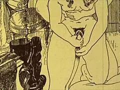 винтажный эротический рисунок из ретро комикса