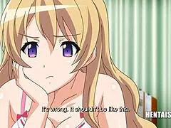 Erotische Anime-Girls dominieren ihren einsamen männlichen Praktikanten