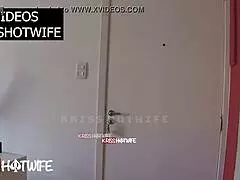 wife feels cuckold fetish excitement with delivery guy