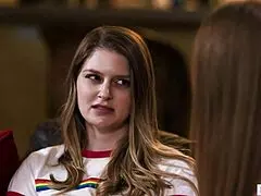 I'm so turned on by these huge tits cyclist lesbians muff divving