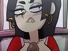 Hentai Babe Boa Hancock with Big Tits Gives Intense Titty Fuck to Hard Cock in Anime Cartoon Loop