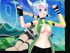 Sinon Sword Art Online Mmd