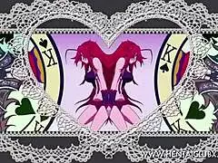 Anime fan service with Suisei no Gargantia DXD belly dancing girls in action.