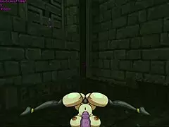 Futanari barbarian heroine fucks monster girls in hentai episode