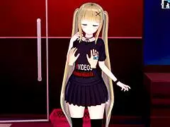 Hei, vezi gagica blondă cu țâțe mari JK Eleanor în acțiune hentai 3D!