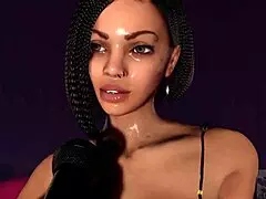 Sexy Ebony Singer Takes Hard Oral and Anal