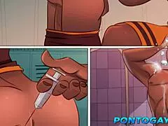 basketball stjerner knuller i omklædningsrummet efter træning