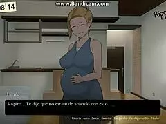 ntrman wife dominated by old father-in-law in pregnant hentai, final gameplay happy