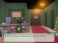 Mrs. Santa Teases With Secret Under Outfit In Christmas Game
