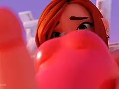 Wendy Takes Cumshot by Pool in Parody Cartoon