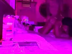 Girlfriend fucked nicely on anniversary night, cum covered and wet.