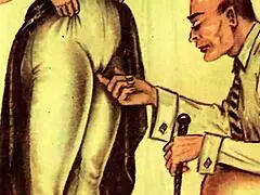 these vintage erotic drawings capture retro anime style