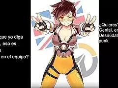 i'm tracer from overwatch, femdom joi with dildo and anal