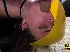 i uh submissive skank gets my pussy plowed hard with deepthroat choking gagging in this amateur bdsm masturbation scene...
