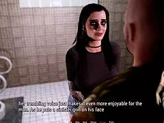 Drsný orální na veřejné toaletě vede k cumu do pusy a doggystyle