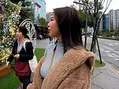 POVブログでセクシーな台湾モデルが巨乳と尻を見せつける