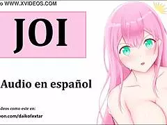 Join the hentai orgy with the cosplay teacher giving JOI.